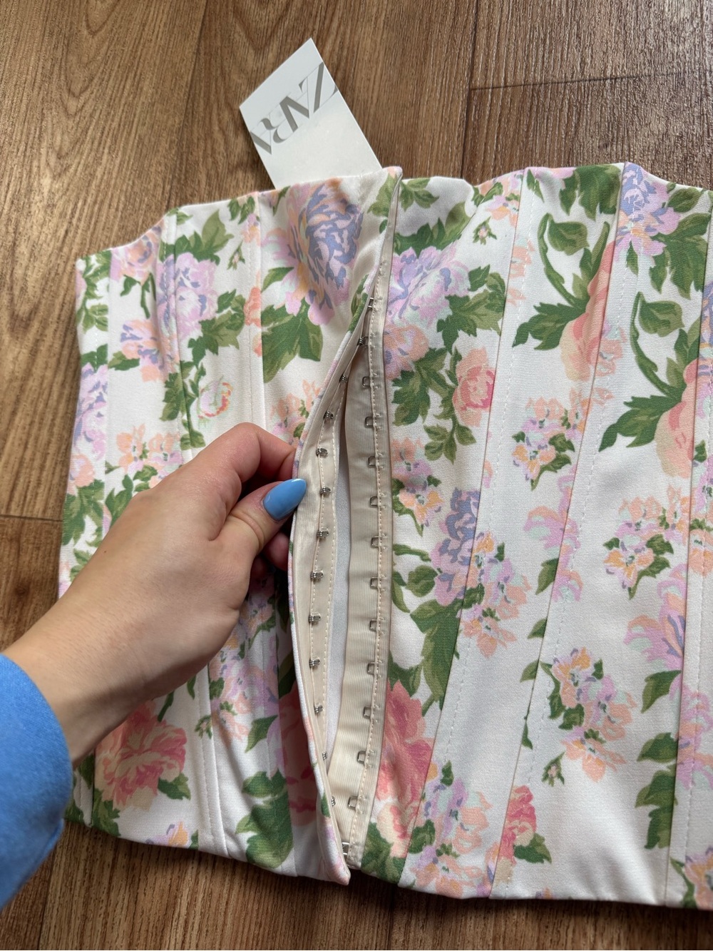 Zara floral corset top - Picture 2 of 4